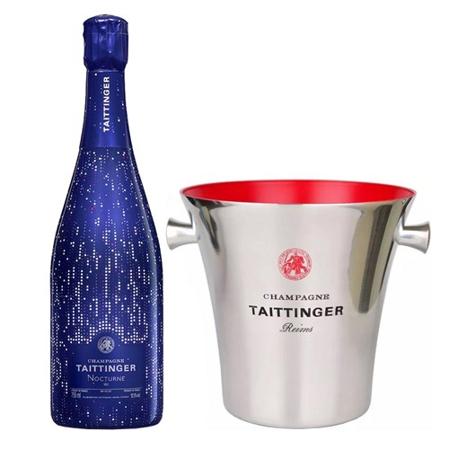 Taittinger Nocturne City Lights Edition And Branded Ice Bucket Set